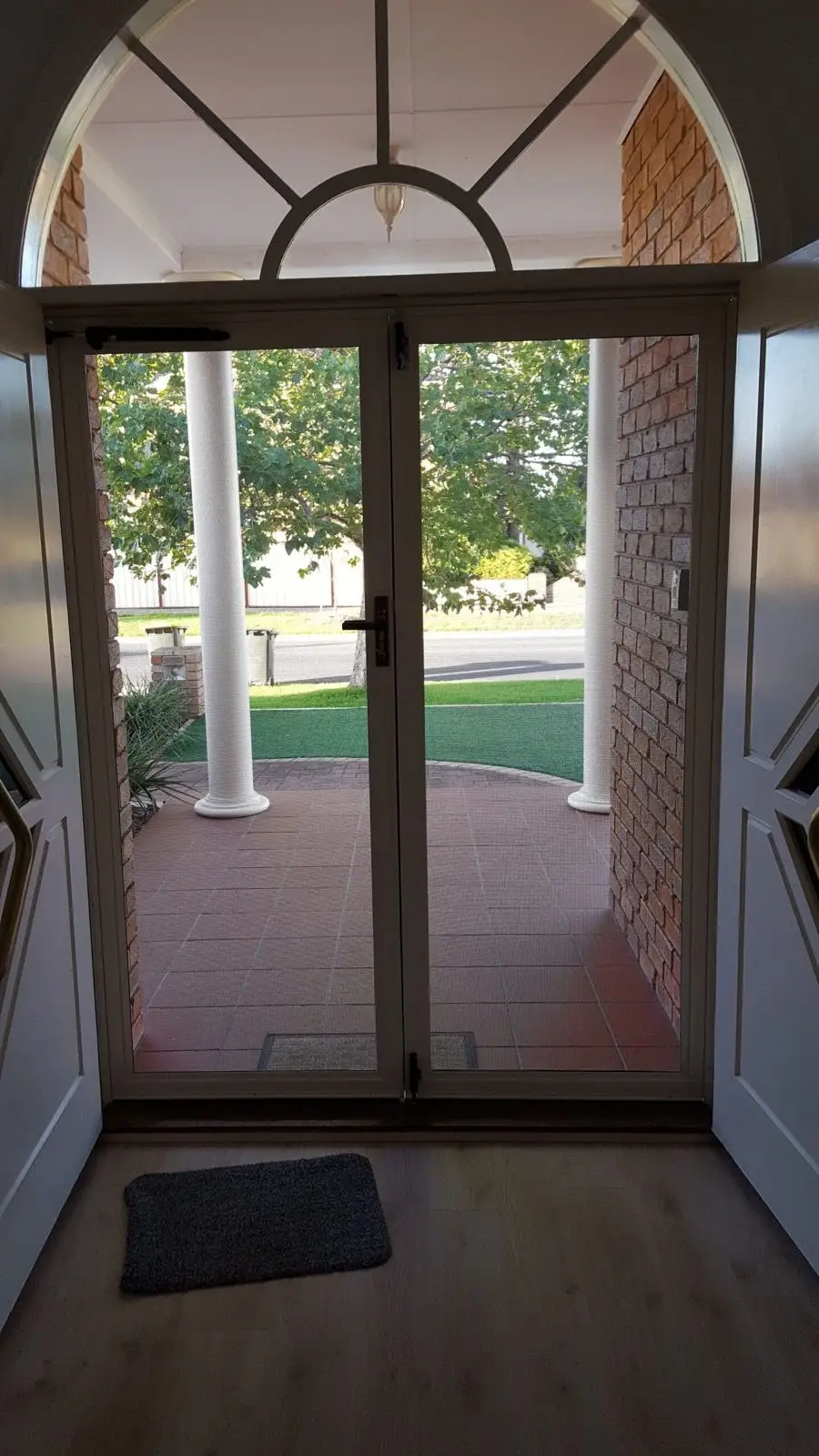 Security screen double french doors installation by SupaScreens.