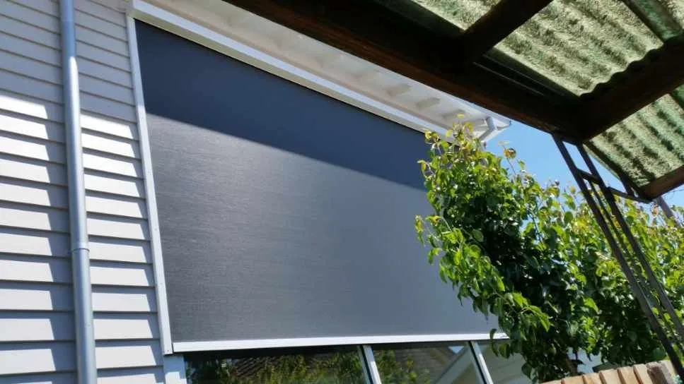 Outdoor blind patio vine installation by SupaScreens.